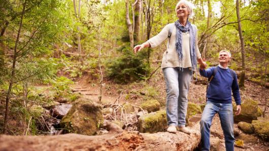 couple in the woods